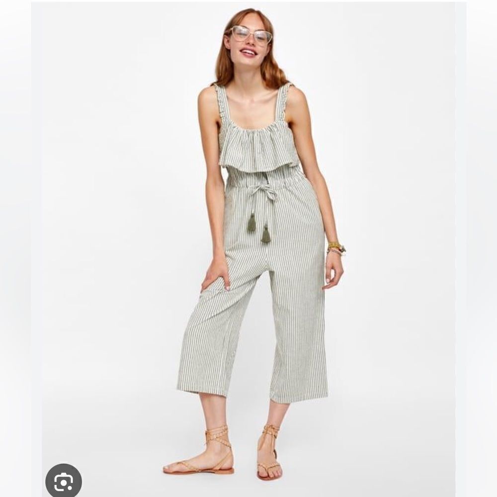Zara Striped Jumpsuit